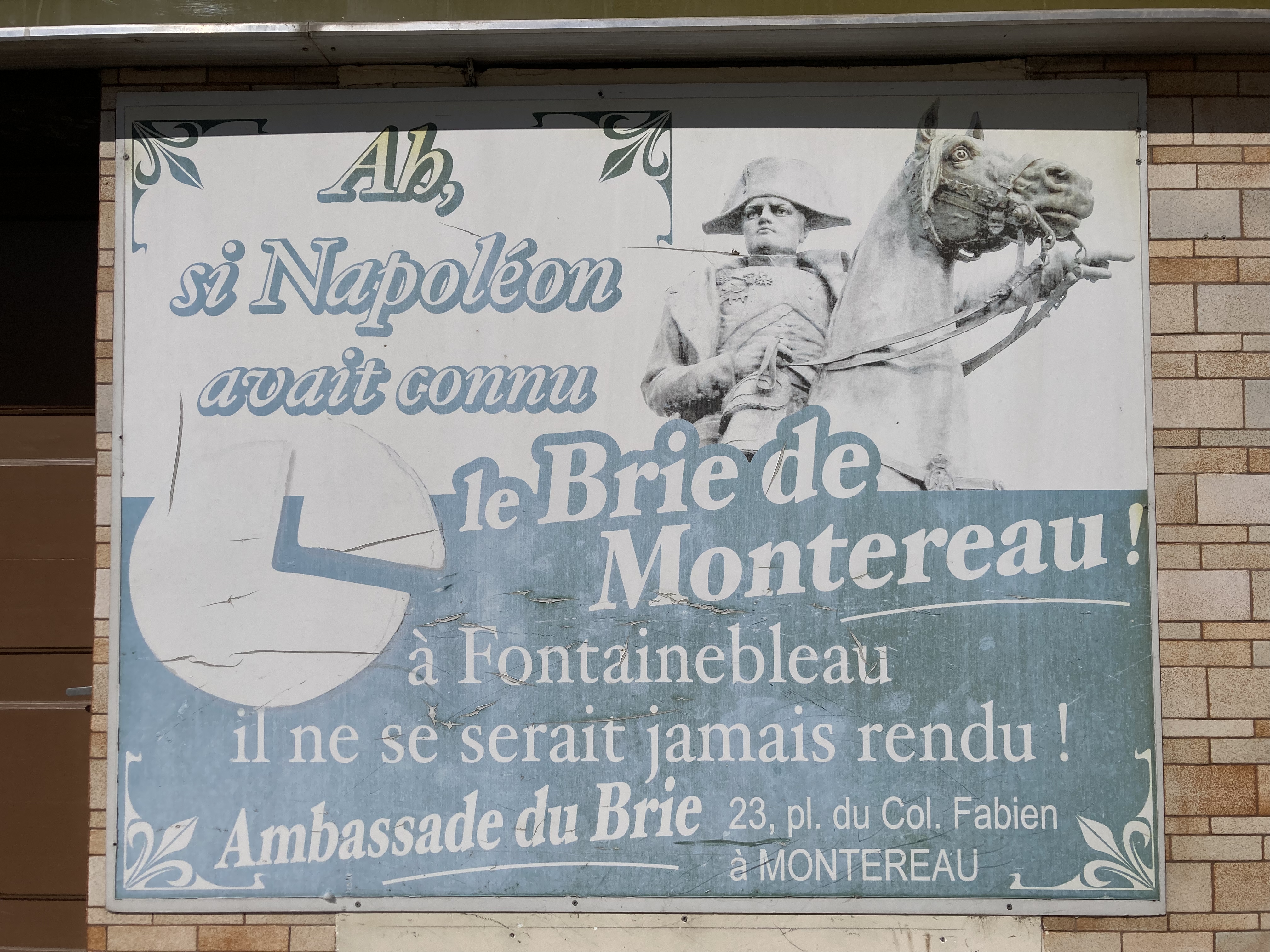 publicité pour le brie de Montereau