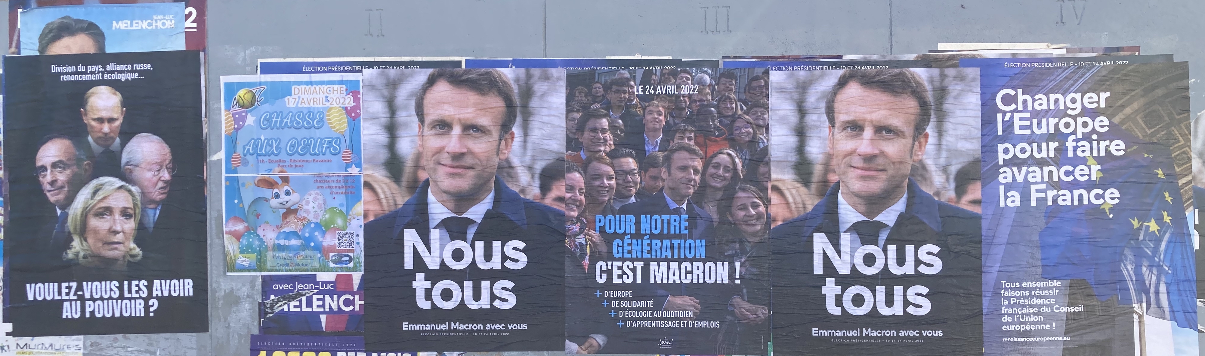 affichage libre pro Macron