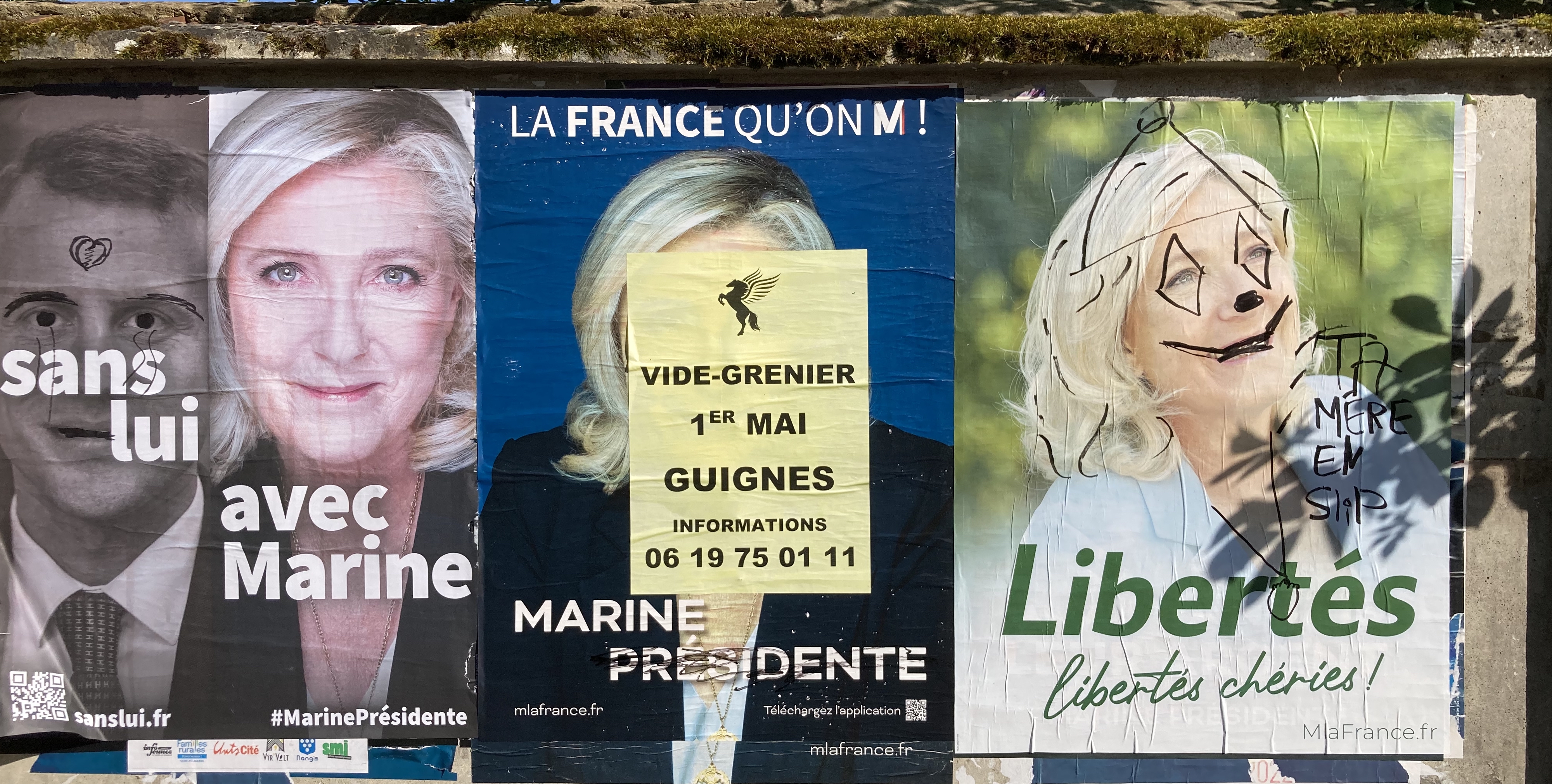 Le Pen taguée à Grandpuits-Bailly-Carrois