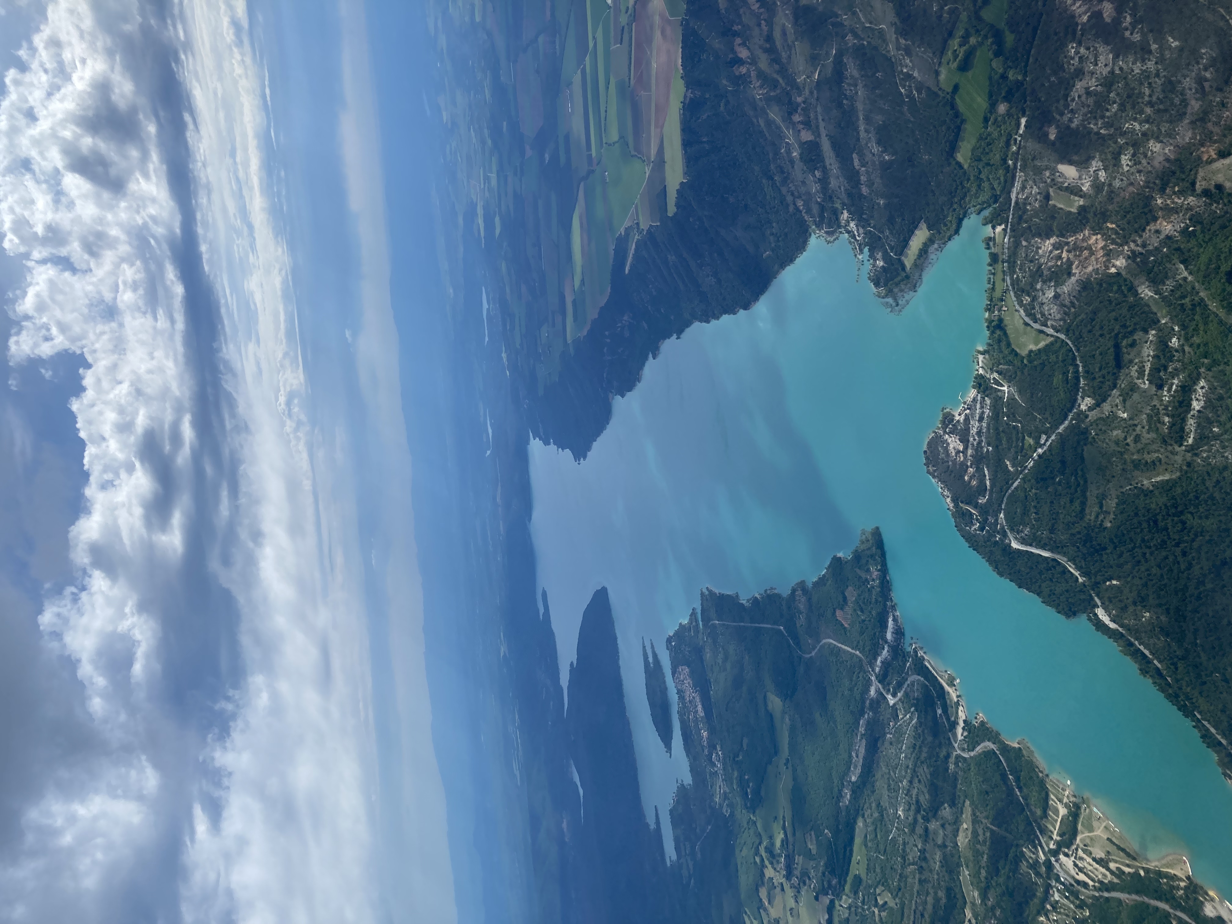 vue arienne du lac Sainte-Croix