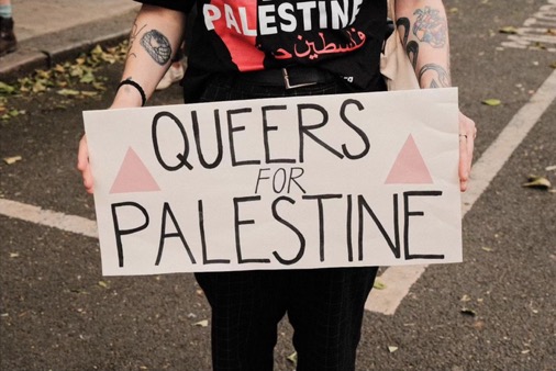 manifestants LBGTQ pour la Palestine