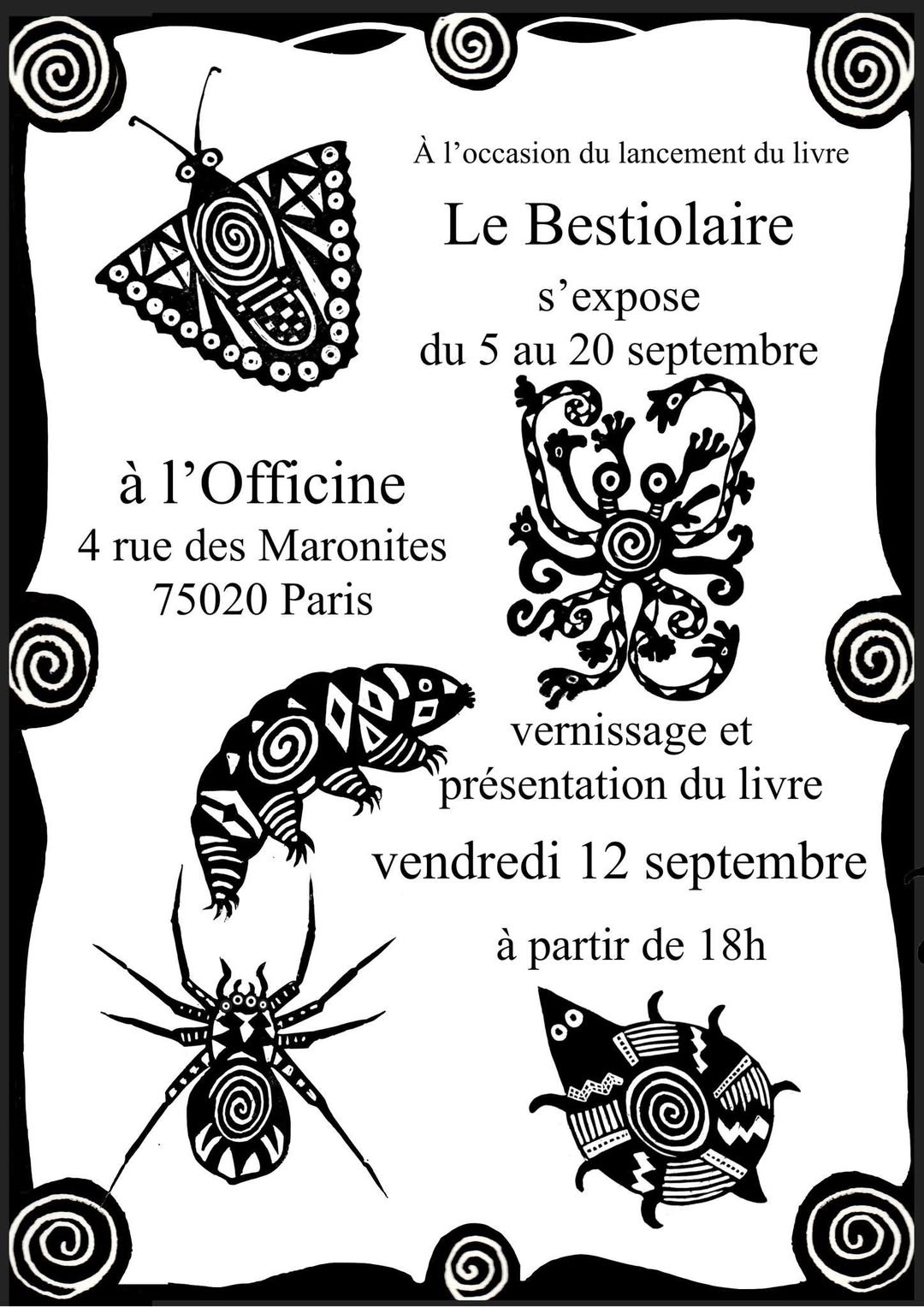 affiche de l'exposition bestiolaire